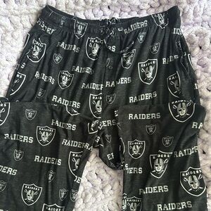 Men’s Raiders NFL official Pajama Pants size L